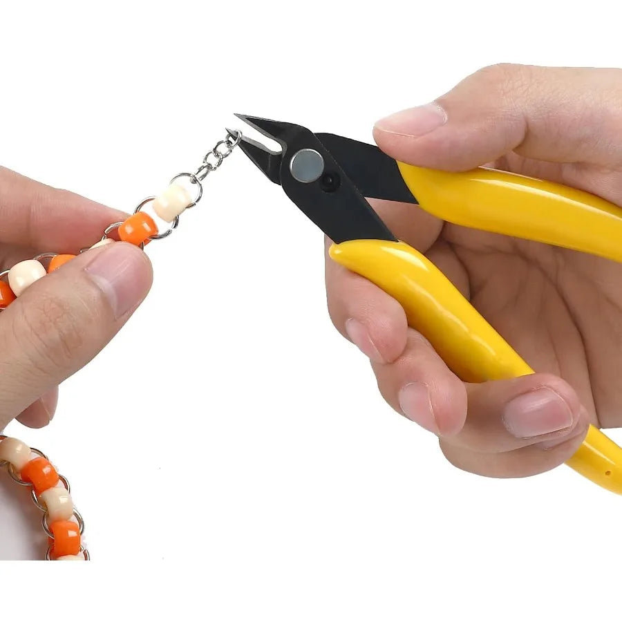 5Pcs Micro Flush Cutters Wire Cutter With Internal Spring Diagonal Cutters For Electronics Heating Wire Soft Copper