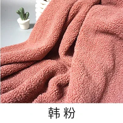 160cm Wide Teddy Velvet Small Grain Lamb Cashmere Fabric Imitation Cashmere Loop Fabric for Clothing Toys and DIY Sewing
