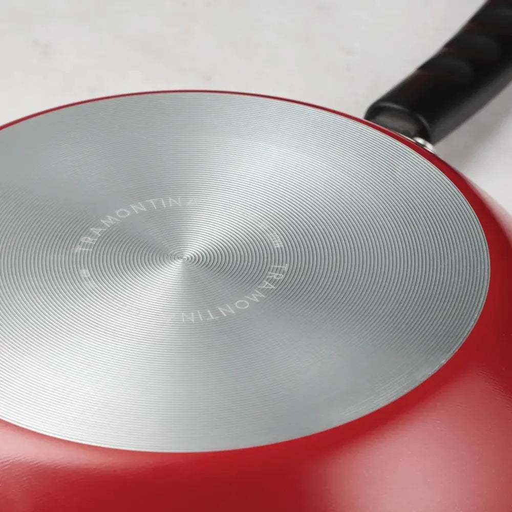 18-Piece Nonstick Cookware Set PrimaWare Collection Red Aluminum Lightweight Handles Glass Lids Dishwasher-Safe Gas Electric