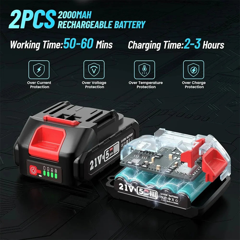 Seesii 6 Inch Brushless Electric Chainsaw Pruner For Tree