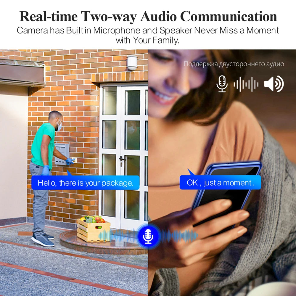 Techage 8CH PTZ 8MP Dual Lens PoE Security Camera System With 8X Zoom 4MP Two Way Audio NVR ONVIF Video Surveillance Kit