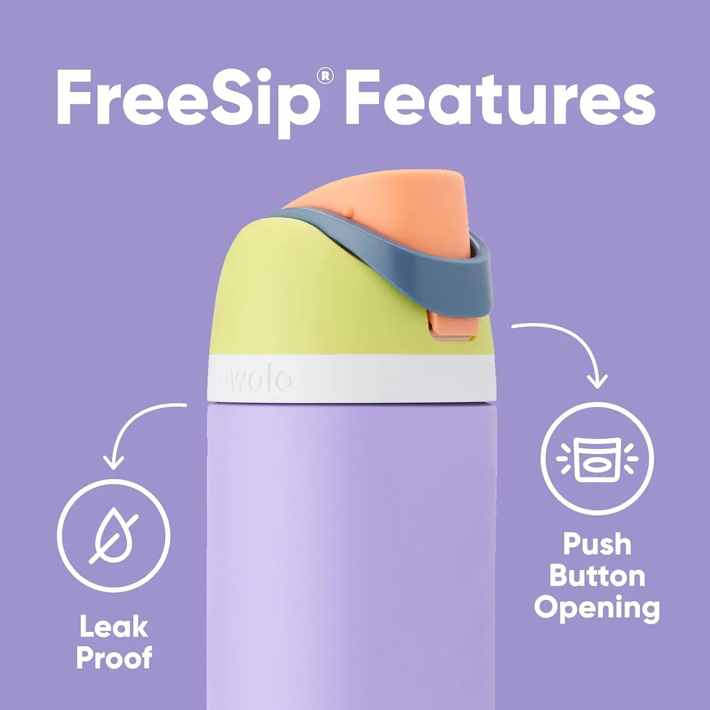 New Original Owala Insulated Stainless Steel Water Bottle with Straw BPA Free Sports Water Bottle