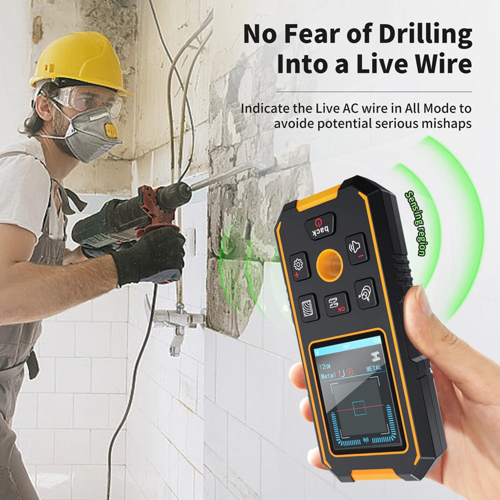 Noyafa NF-513 Wall Scanner Metal Detector Stud Finder with LCD Display for Wood Studs and Live Wires