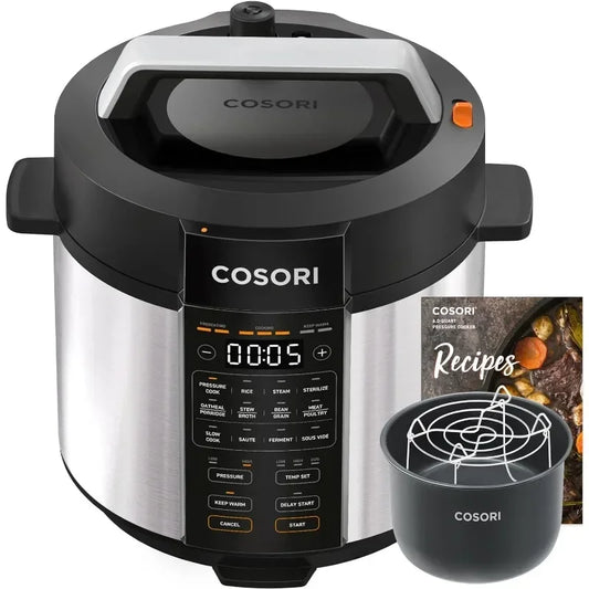 COSORI Electric Pressure Cooker 6 Quart 9 in 1 Instant Multi Cooker with Safer Venting Design Rice Cooker Slow Cooker Sous Vide