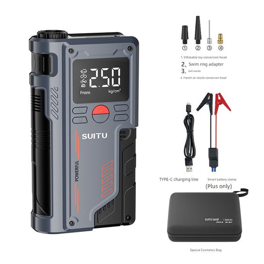 Suitu Car Emergency Jump Starter Power Bank With Air Pump