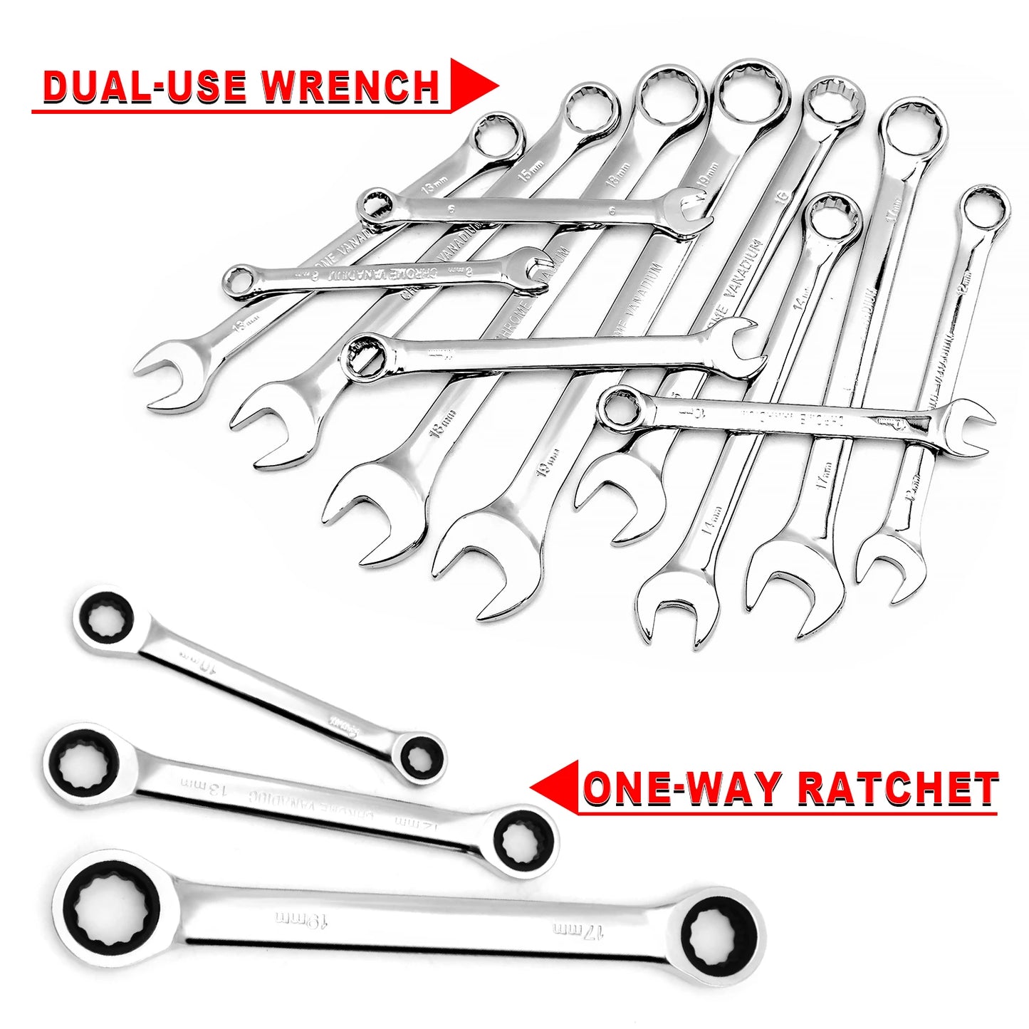 151 Pieces Drive Socket Set with 1/2 1/4 3/8 Inch Ratchet Wrench for Home and Automobile Maintenance