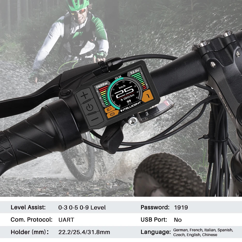 Bafang 8Fun Mid Motor LCD Display 600C BF UART Protocol Bluetooth 36V 48V 52V