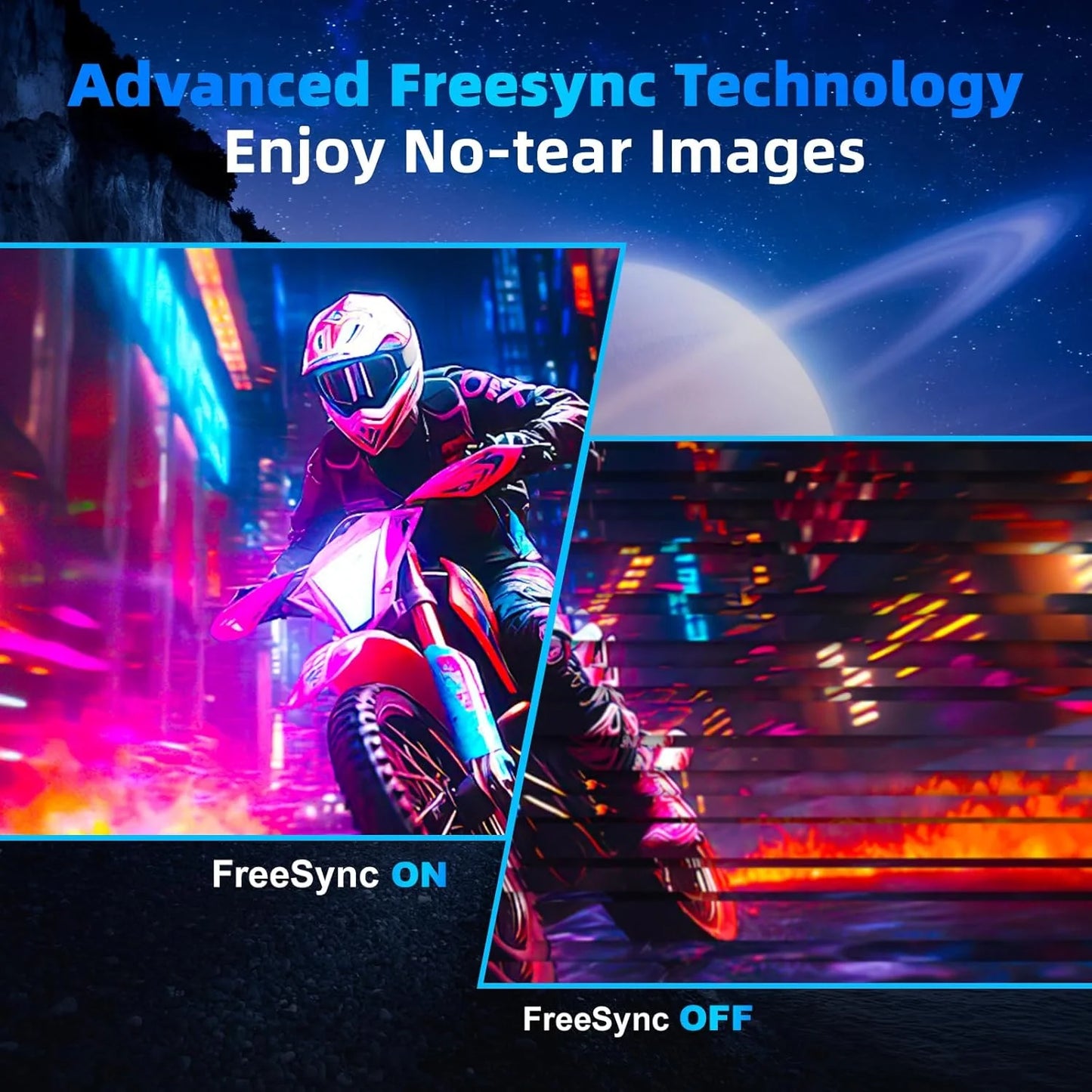 FYHXele 27Inch Gaming Monitor 300Hz QHD FreeSync Ultra Slim