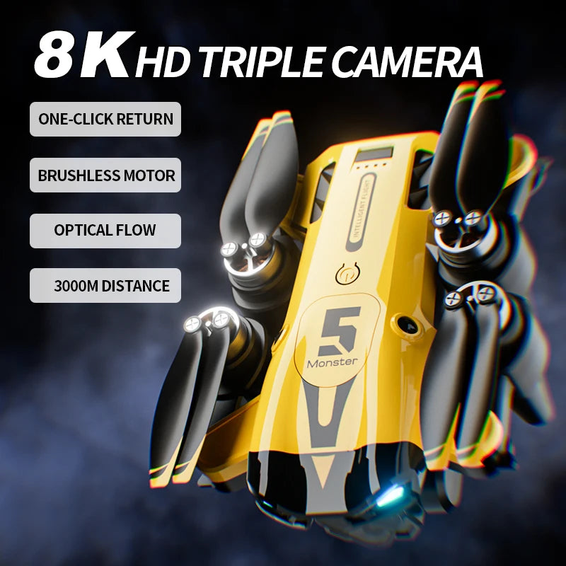 M5 Max New Drone RC 8K Photography Omnidirectional Obstacle Avoidance Quad WIFI FPV
