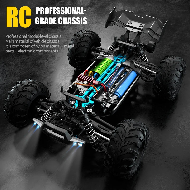 WLtoys 16101 Pro 1:16 75KM/H 4WD RC Car With LED Light