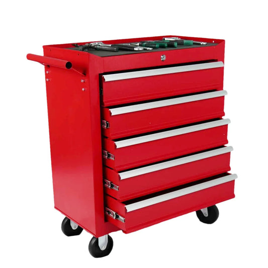 5 Drawer Metal Rolling Tool Chest With Locking System
