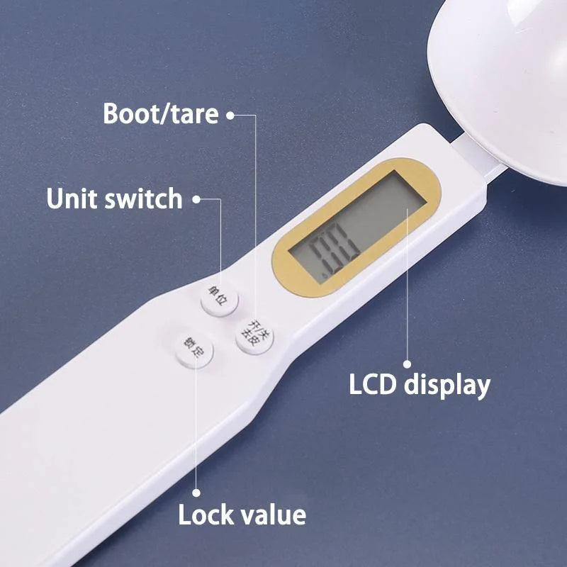 Digital Measuring Spoon 500g 0.5g LCD Electronic Kitchen Scale Food Spoon