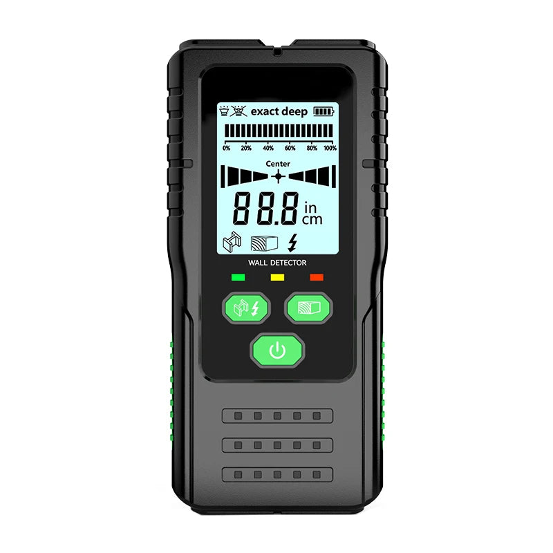 R&D New Stud Finder Wall Scanner Cable Wires Depth Tracker Wall Metal Detector Electronic Backlit Black AC Wood Finder