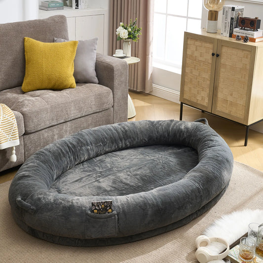 Giant Extra Large Memory Foam Human Dog Bed for Adult