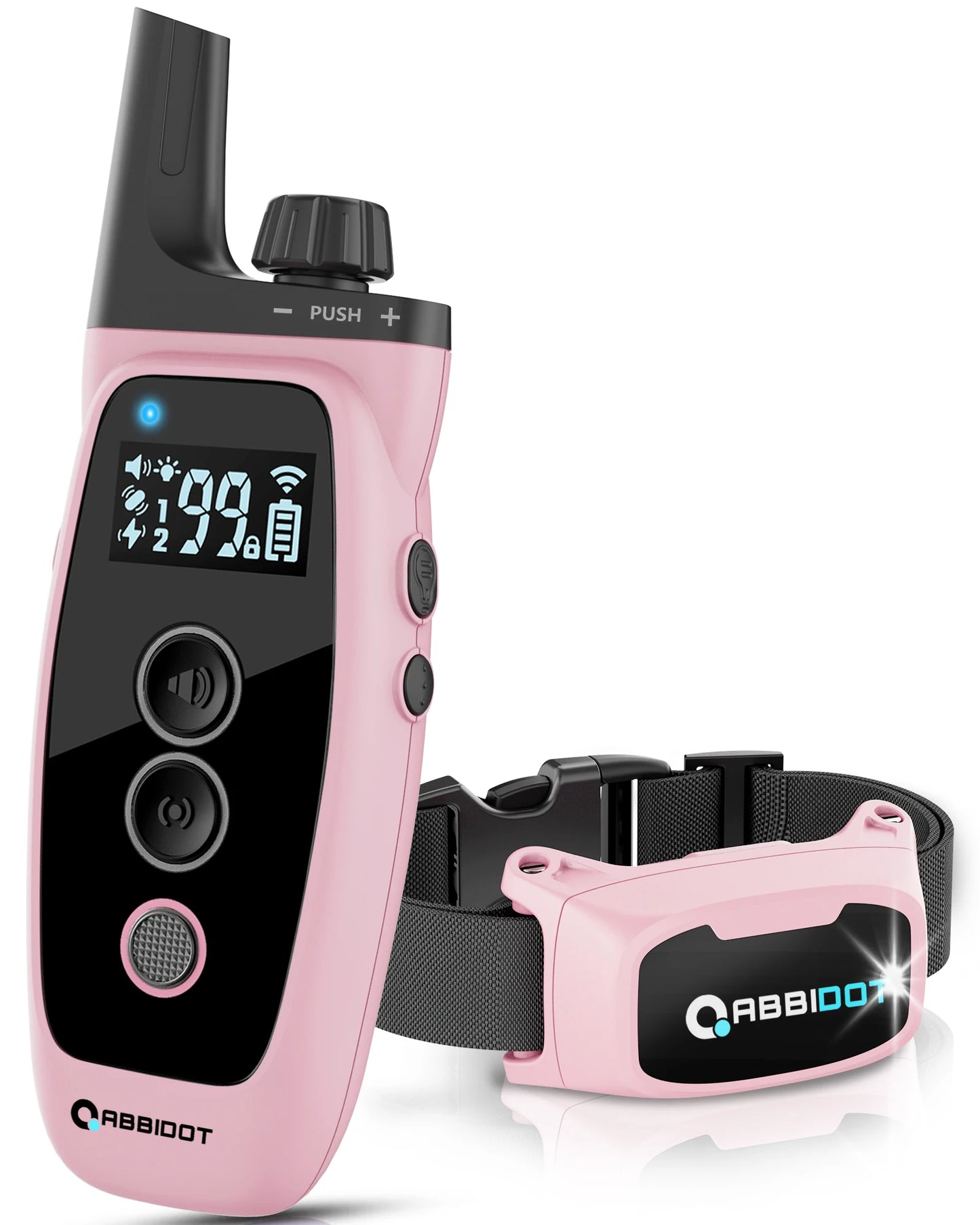 ABBIDOT T50 Dogs Training Electric Shock Collar with LED Light 3300ft Waterproof Canine Equipment Supplies
