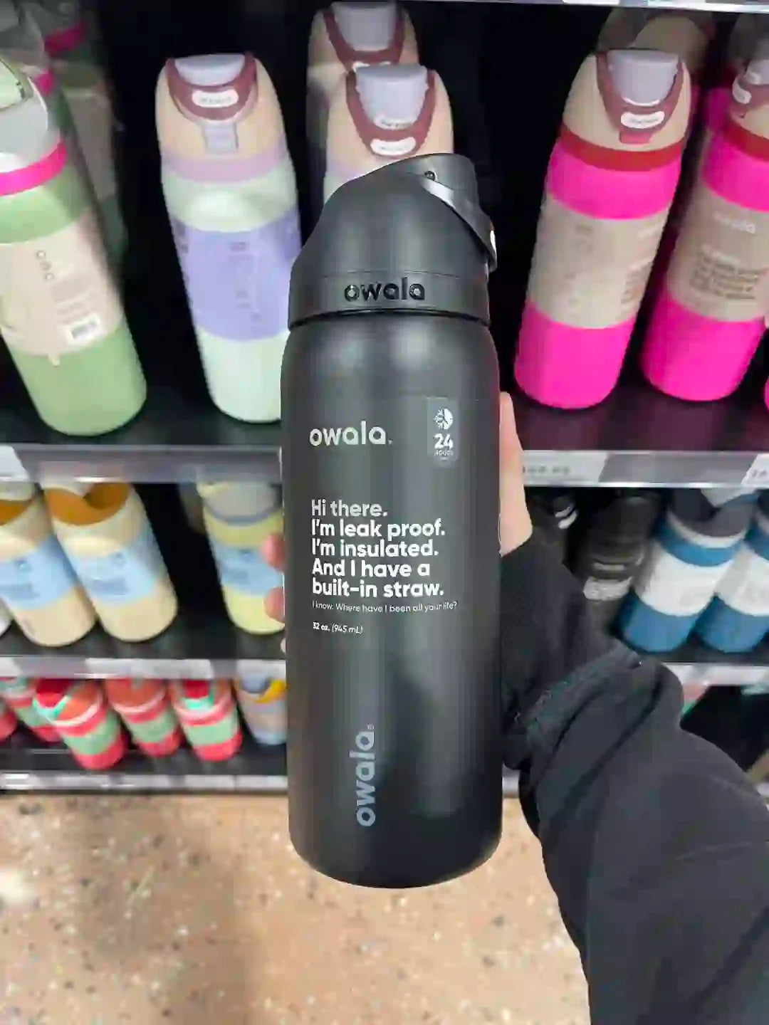 New Original Owala Insulated Stainless Steel Water Bottle with Straw BPA Free Sports Water Bottle