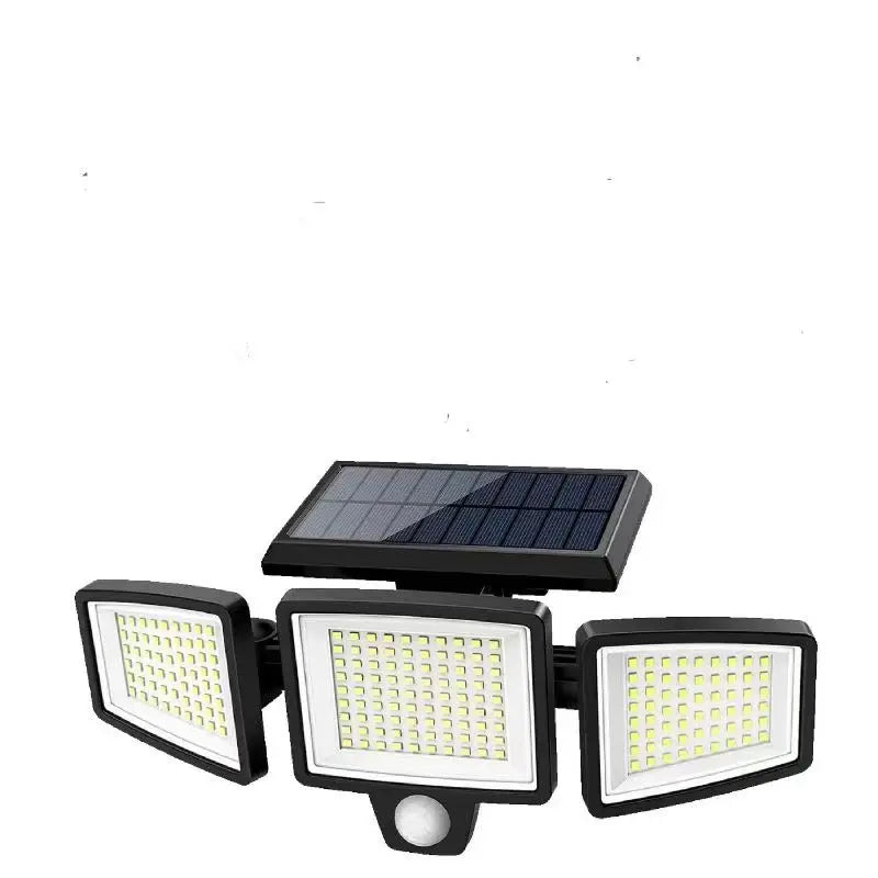 Outdoor Solar LED Wall Lamp Four Side Lighting Waterproof