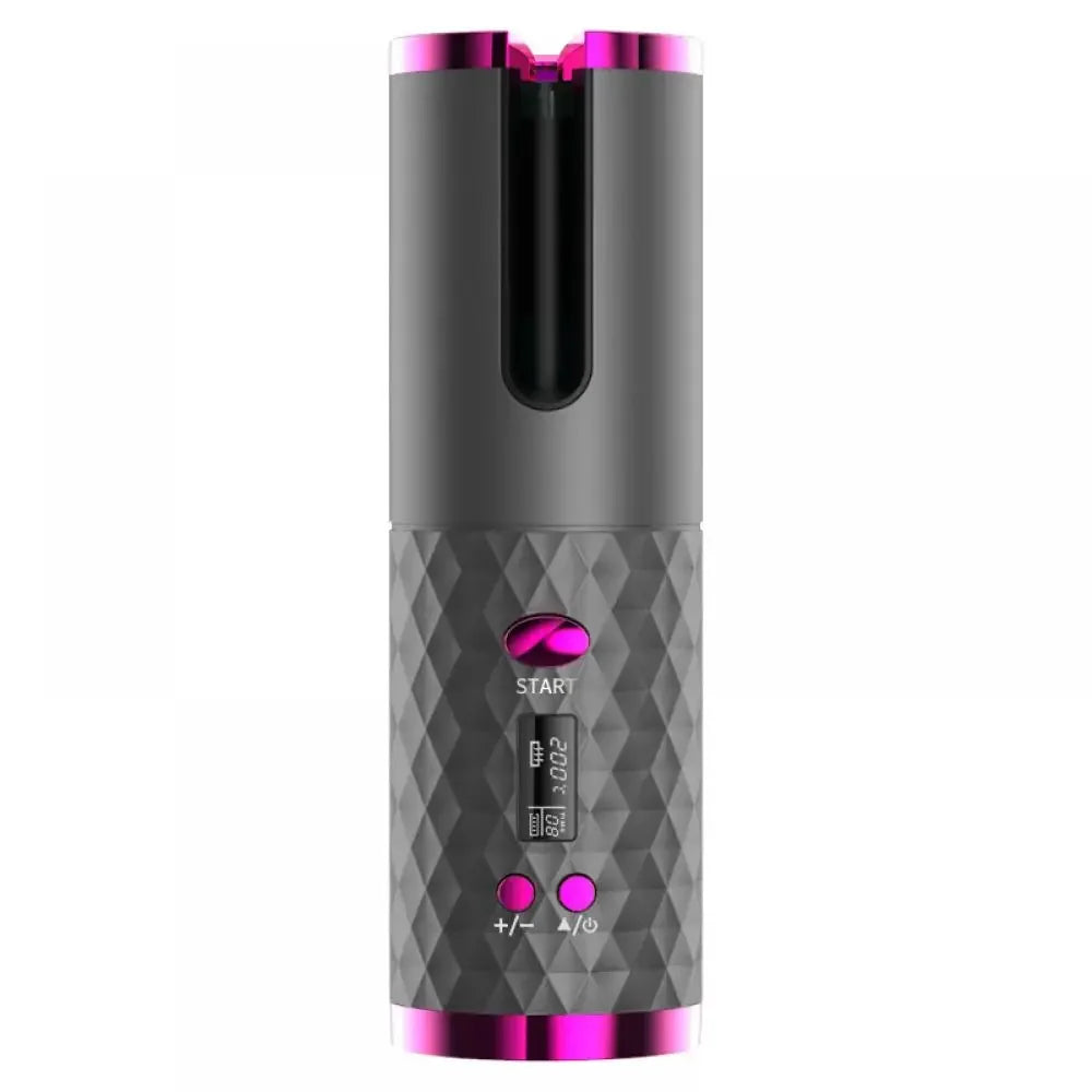 Wireless Curling Iron Cordless Curling Wand Adjustable Temperature Fast Heating Long-Lasting Battery Portable Travel Hair Styler