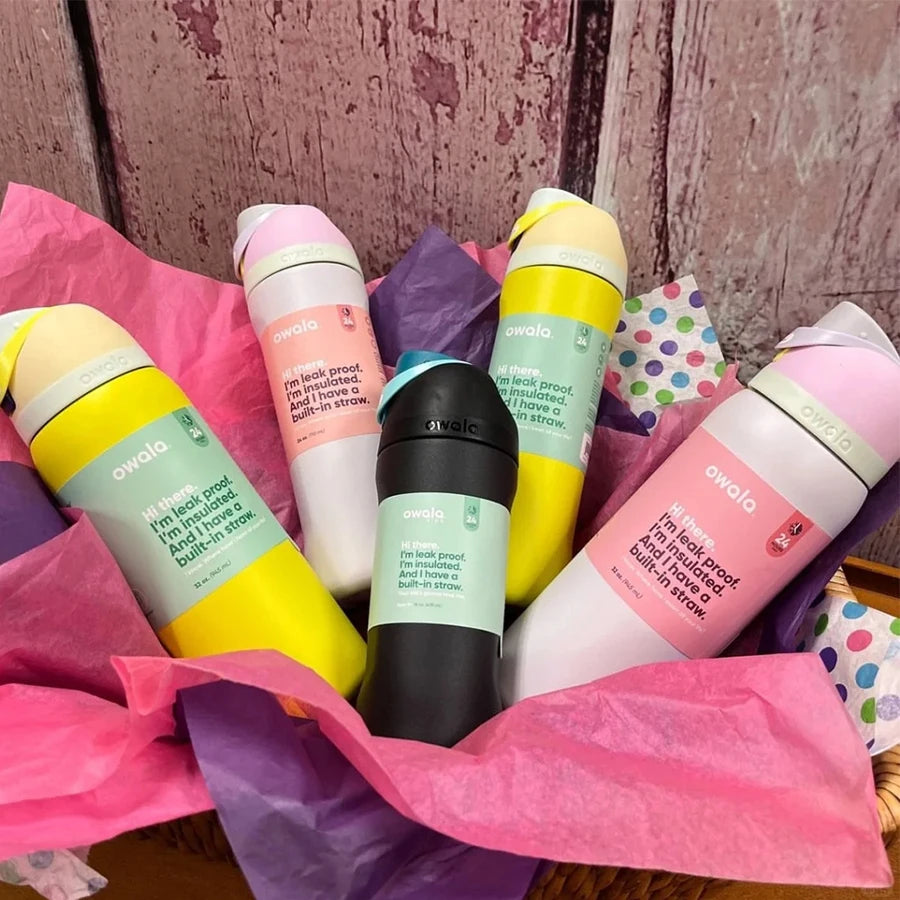 New Original Owala Insulated Stainless Steel Water Bottle with Straw BPA Free Sports Water Bottle