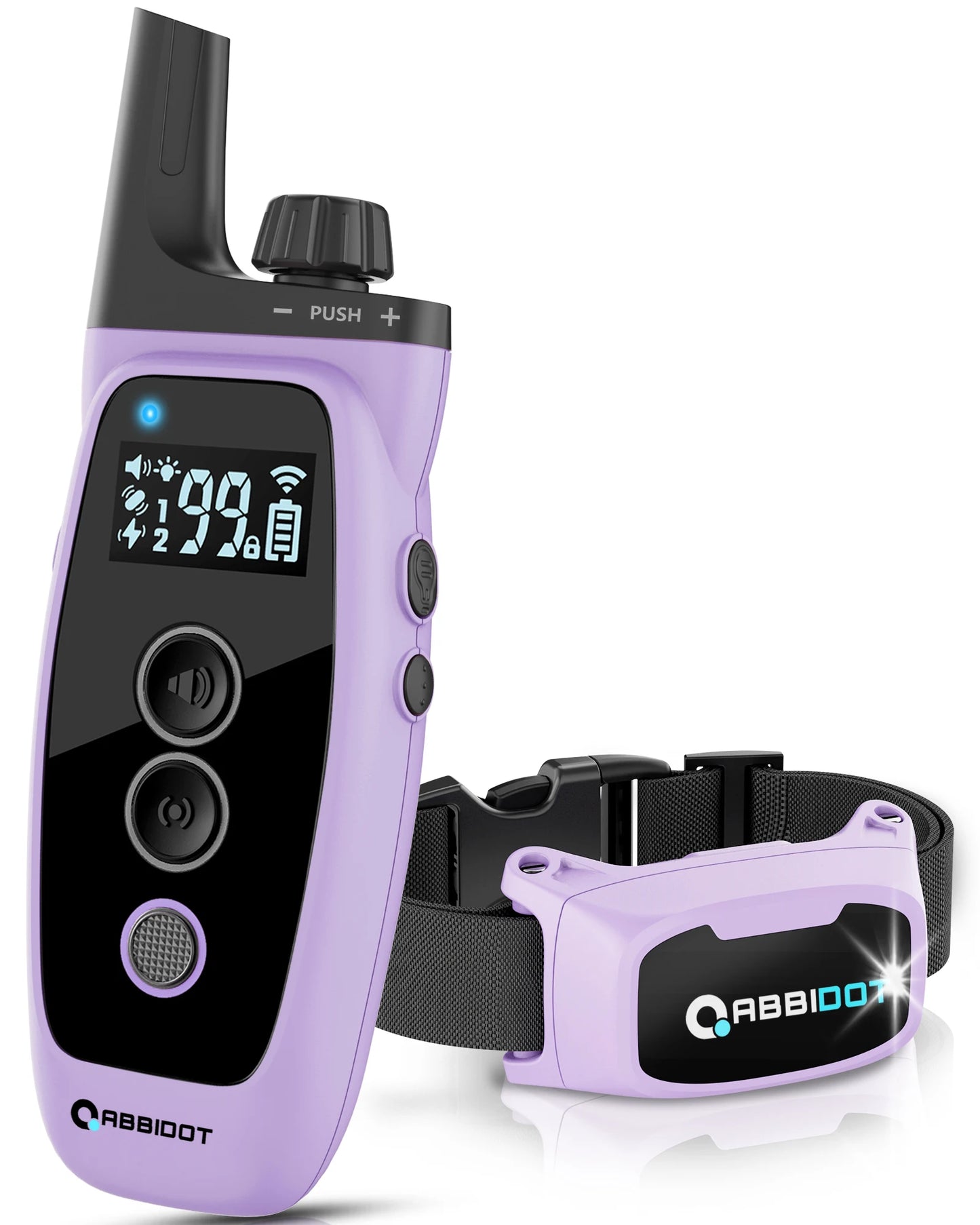 ABBIDOT T50 Dogs Training Electric Shock Collar with LED Light 3300ft Waterproof Canine Equipment Supplies