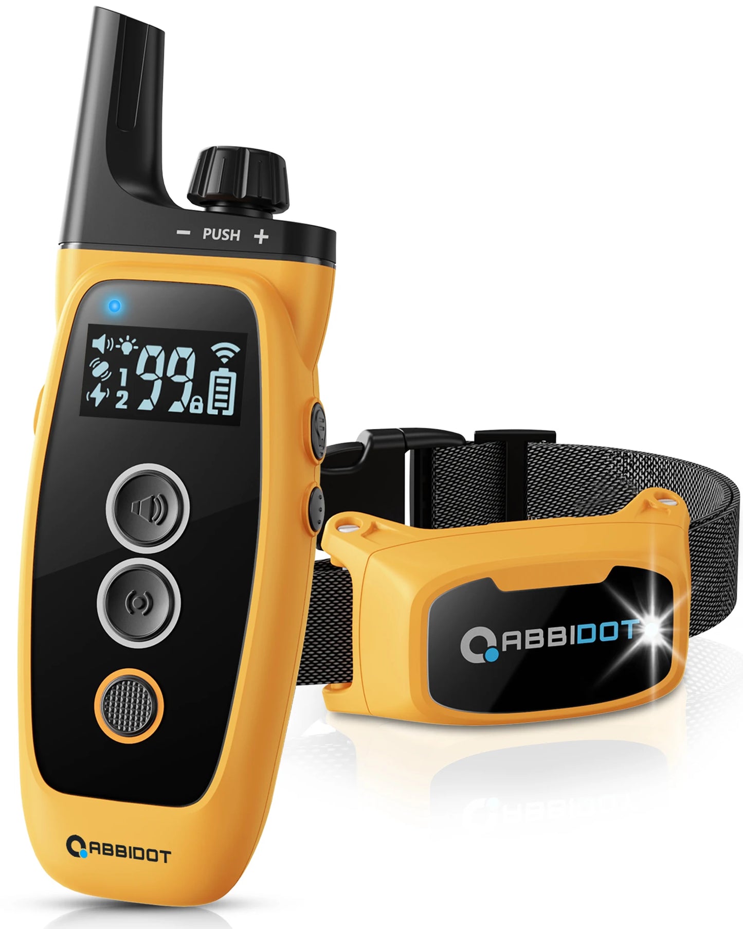 ABBIDOT T50 Dogs Training Electric Shock Collar for Pets 3300ft with LED Light Canine Equipment Supplies Accessories Power Strap
