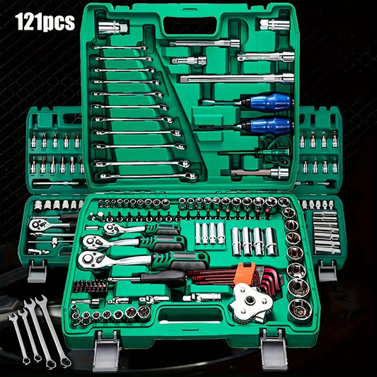 1/2,1/4,3/8 Inch Drive Ratchet Wrench Set,108pcs Sockets